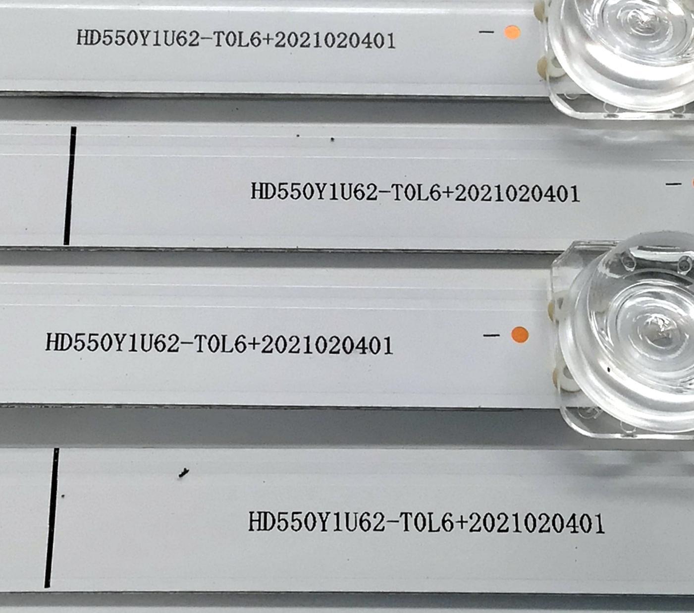 KIT DE LEDS PARA TV HISENSE ORIGINAL 4 PIEZAS / NUMERO DE PARTE JL.D550A1330-003BS-M_V01 / HD550Y1U62-T0L6 / 2021020401 / 1258694 / MODELOS 55R6G / 55A6G / 55R6095G5 / 55R6070G / 55E7HQ / 55A6H / 55A65H / 55R7G5 / 55A7GV / 55C350KU / 55C350LU - Imagen 4