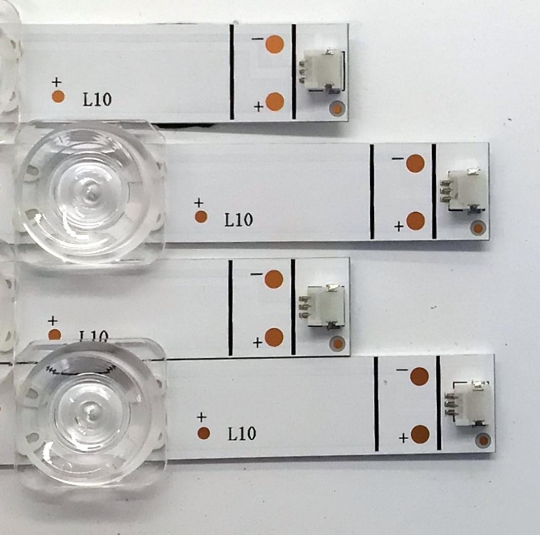 KIT DE LEDS PARA TV HISENSE ORIGINAL 4 PIEZAS / NUMERO DE PARTE JL.D550A1330-003BS-M_V01 / HD550Y1U62-T0L6 / 2021020401 / 1258694 / MODELOS 55R6G / 55A6G / 55R6095G5 / 55R6070G / 55E7HQ / 55A6H / 55A65H / 55R7G5 / 55A7GV / 55C350KU / 55C350LU - Imagen 2