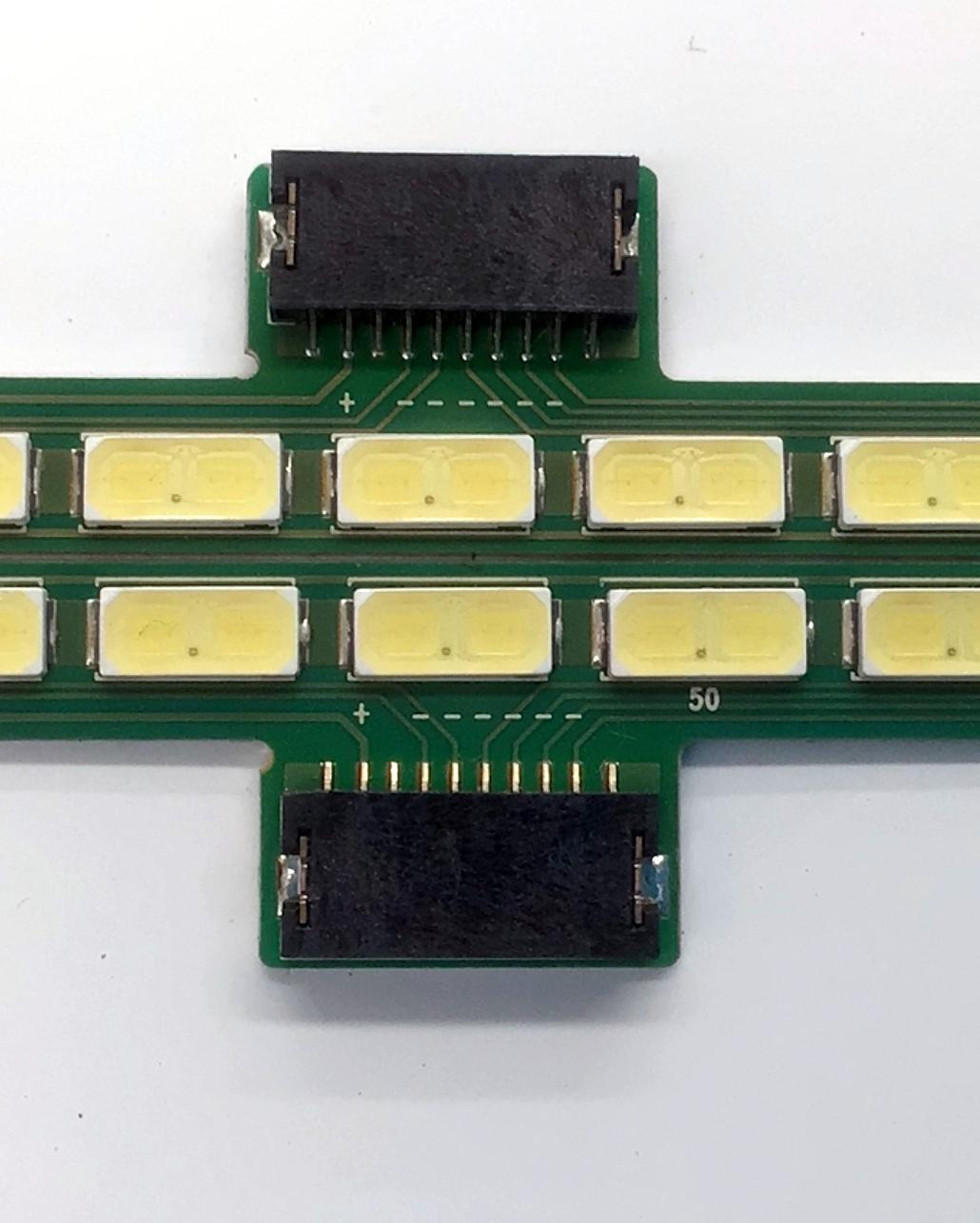 KIT DE LED'S PARA TV LG ((2 PIEZAS)) / NUMERO DE PARTE 6916L-0832A / 6916L-0833A / 6916L0832A / 6916L0833A / 6922L-0028A / PANEL LC550EUH (PE)(F1) / MODELO 55LM7600-UA / 55LM7600-UA.AUSWLJR / 55LM8600-UC / 55LM8600-UC.AUSZLJR - Imagen 2
