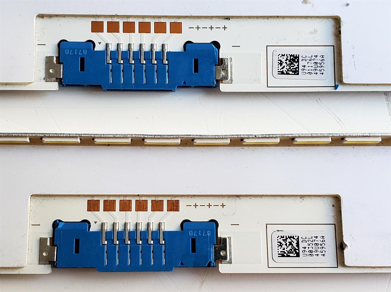 KIT DE LED'S PARA TV SAMSUNG ((2 PIEZAS)) / NUMERO DE PARTE BN96-45956A / 45956A / BN61-15537A / PANEL CY-SN049HLLV5H / MODELOS UN49NU / UA49NU / UE49NU / UE49NU8050LXXN / UE49NU8050TXZG / UE49NU8052TXXH / UE49NU8055TXXC / UE49NU8059TXZG - Imagen 2
