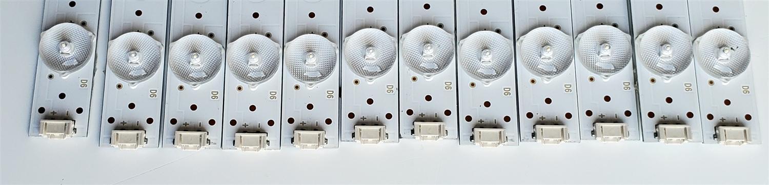 KIT DE LED'S PARA TV LG ((12 PIEZAS)) / NUMERO DE PARTE CRH-A503030120686UREV1.0 / 209567 / 94V-0FZD-03E348124HN / D-TW58L8KK22-10943M / 7710-650000-D320 / CRH-A503030120686UREV1.0I / PANEL RDL500WY(QD0-00B) / MODELO 50UH5500 / 50UH5500-UA.AWMJLJR - Imagen 4
