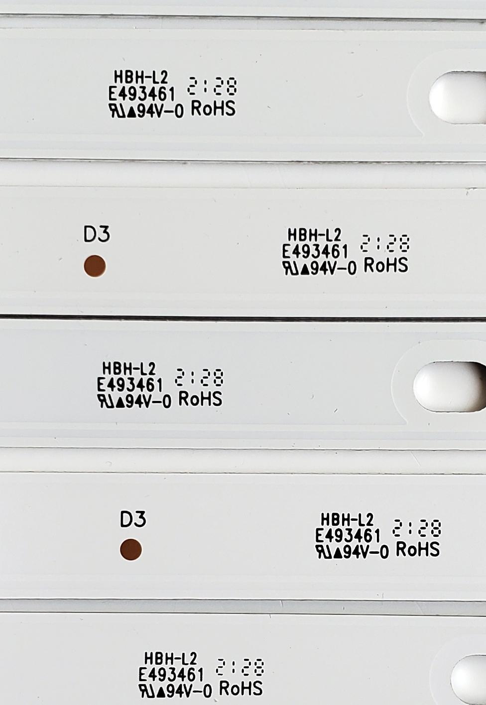 KIT DE LED'S PARA TV RCA ((10 PIEZAS)) / NUMERO DE PARTE SJ.WJ.D5800501-3030ES-M / 1.14.MD580028 / HBH-L2 / E493461 / 210629 / WJ.D580S03-24629-SL2010 / PANEL CC580PV7D / MODELOS RWOSU5849 / RWOSU5847-B / RWOSU5850 - Imagen 4