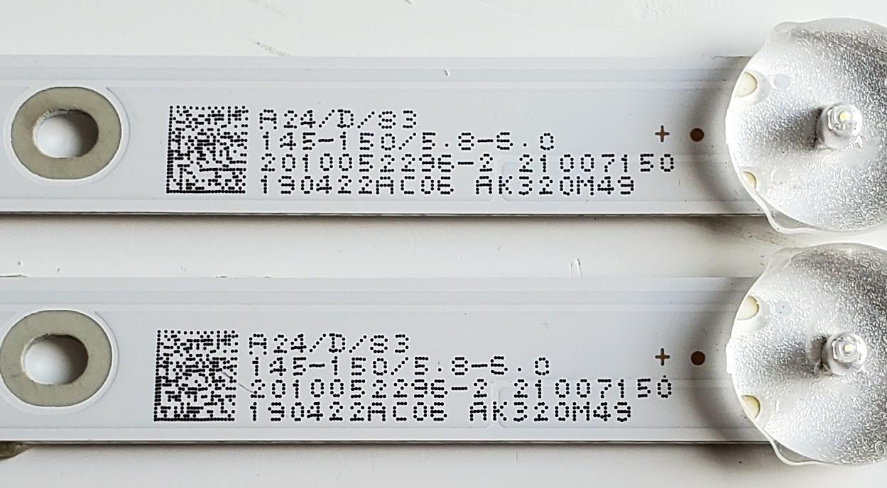 KIT DE LED'S PARA TV POLAROID ((2 PIEZAS)) / NUMERO DE PARTE AHKK32D06-ZC22AG-90 / 303AK320062 / AK320M49 / E465853 / 21245A / 21007150 / 190422AC06 / 2010052296-2 / MODELOS PTV3215ILED / ATV3215LED - Imagen 4