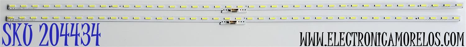 KIT DE LED'S PARA TV SONY ((2 PIEZAS)) / NUMERO DE PARTE LM41-00547A / L3_HRH_D9_BMM_S10_4_R1.0_RB7_1.0_LM41-00547A / 1825-4-50-C / PANEL YM7F490HNG01 / MODELO XBR-49X800E / XBR49X800E