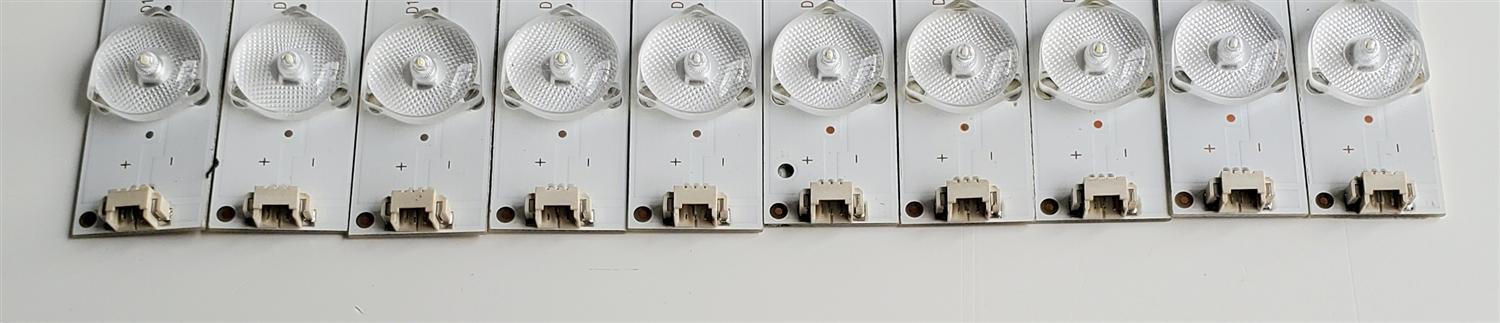 KIT DE LED'S PARA TV PROSCAN ((10 PIEZAS)) / NUMERO DE PARTE DLED480G1 / DLED480G1-L06-A0 / DLED480G1-R06-A0 / MODELO PLDED4879A-B - Imagen 2