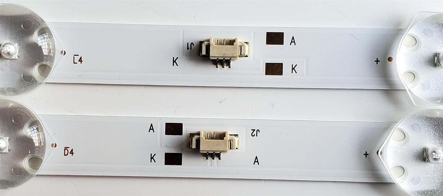 KIT DE LED'S PARA ONN ((2 PIEZAS)) / NUMERO DE PARTE LED42D11-ZC62AG-03 / 30342011002 / 42000M59 / E469119 / 210817AB03 / PANEL BOEA430WU1 / DISPLAY JE415D3HA0L / MODELOS 100068372 ((42 PULGADAS)) / 100069992 ((43 PULGADAS)) - Imagen 3