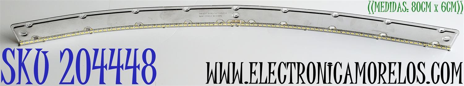 LED PARA MONITOR SAMSUNG ((1 PIEZA)) / NUMERO DE PARTE BN96-52307A / BN96-52308A / 52307A / 52308A / SEC_34_G55T_1X48+1X48_7020PCT_L_16S3P REV.V2 / SEC_34_G55T_1X48+1X48_7020PCT_R_16S3P REV.V2 / BN61-17385A / MODELOS LS34A654UXNXGO / LC34G55TWWNXZA