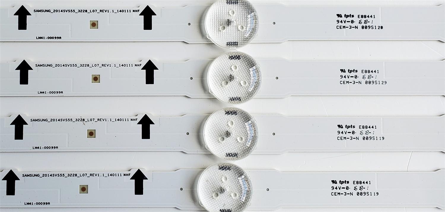 KIT DE LED'S PARA SAMSUNG ((12 PIEZAS)) / NUMERO DE PARTE 38893A / 38894A / LM41-00099A / LM41-00099G / SAMSUNG_2014SVS55_3228_L07_REV1.1_140111 / SAMSUNG_2014SVS55_3228_R05_REV1.1_140111 / MODELOS UN55H / HG55 / LH55 / UE55 / MAS MODELOS EN DESCRIPCIÓN - Imagen 8