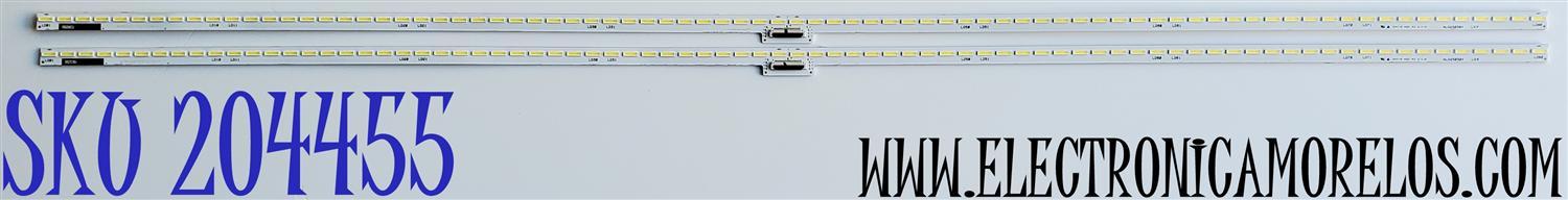 KIT DE LED'S PARA SONY ((2 PIEZAS)) / NUMERO DE PARTE NLAW50304 / NLAW50304 LS9 / NLAW50304 LS8 / 61.P2W01G001 / PANEL SYV6535 / MODELOS XBR65X800B / XBR-65X800B / XBR65X850B / XBR-65X850B