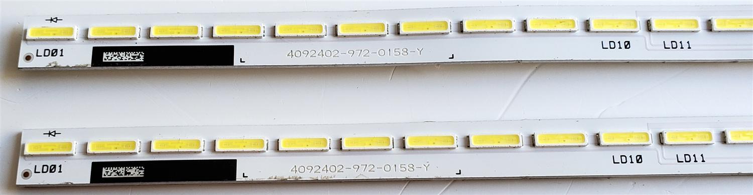 KIT DE LED'S PARA SONY ((2 PIEZAS)) / NUMERO DE PARTE NLAW50304 / NLAW50304 LS9 / NLAW50304 LS8 / 61.P2W01G001 / PANEL SYV6535 / MODELOS XBR65X800B / XBR-65X800B / XBR65X850B / XBR-65X850B - Imagen 4