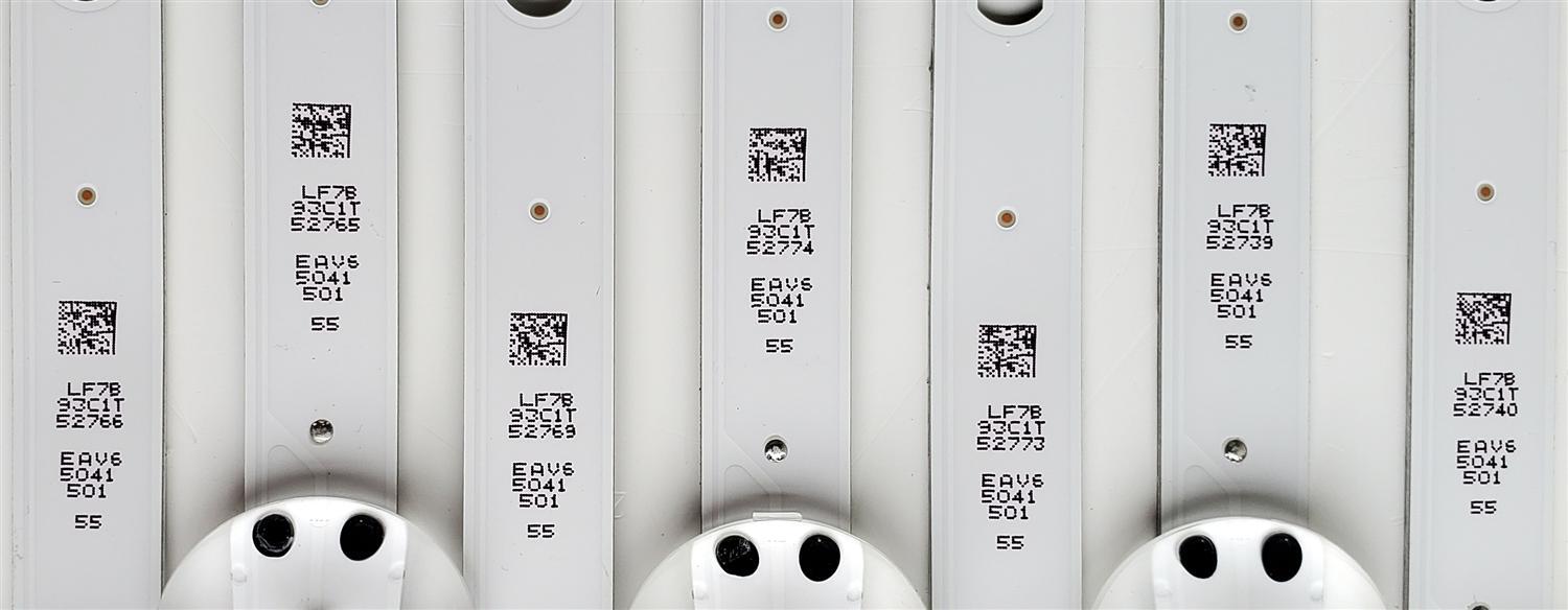 KIT DE LEDS ORIGINAL PARA TV LG 7 PIEZAS / NUMERO DE PARTE EAV65041501 / 55UP80 BOE-B10 / LEDAZ_Y21_Slim Trident_55UP80 H / LEDAZ_Y21_Slim Trident_55UP80_REV0.0_210304_0.6 / PANEL NC550TQG-ABKH4 / MODELO 55UP80 / 55UA7500ZUA / 55UA7500ZUA.BUSFLKR  - Imagen 2
