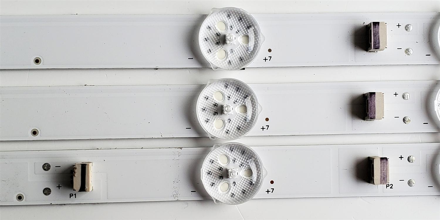 KIT DE LED'S PARA HISENSE ((3 PIEZAS)) / NUMERO DE PARTE 50D6100 / 50HR332M14A1 V0 / 50HR332M14B1 V0 / 14*2 A -B02 / 14*1 B -B02 / 50HR332M14 / MODELO 50'' - Imagen 3