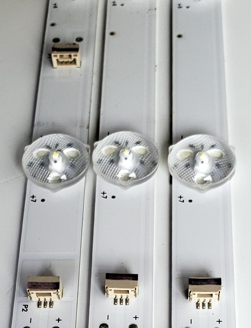 KIT DE LED'S PARA HISENSE ((3 PIEZAS)) / NUMERO DE PARTE 50D6100 / 50HR332M14A1 V0 / 50HR332M14B1 V0 / 14*2 A -B02 / 14*1 B -B02 / 50HR332M14 / MODELO 50'' - Imagen 2