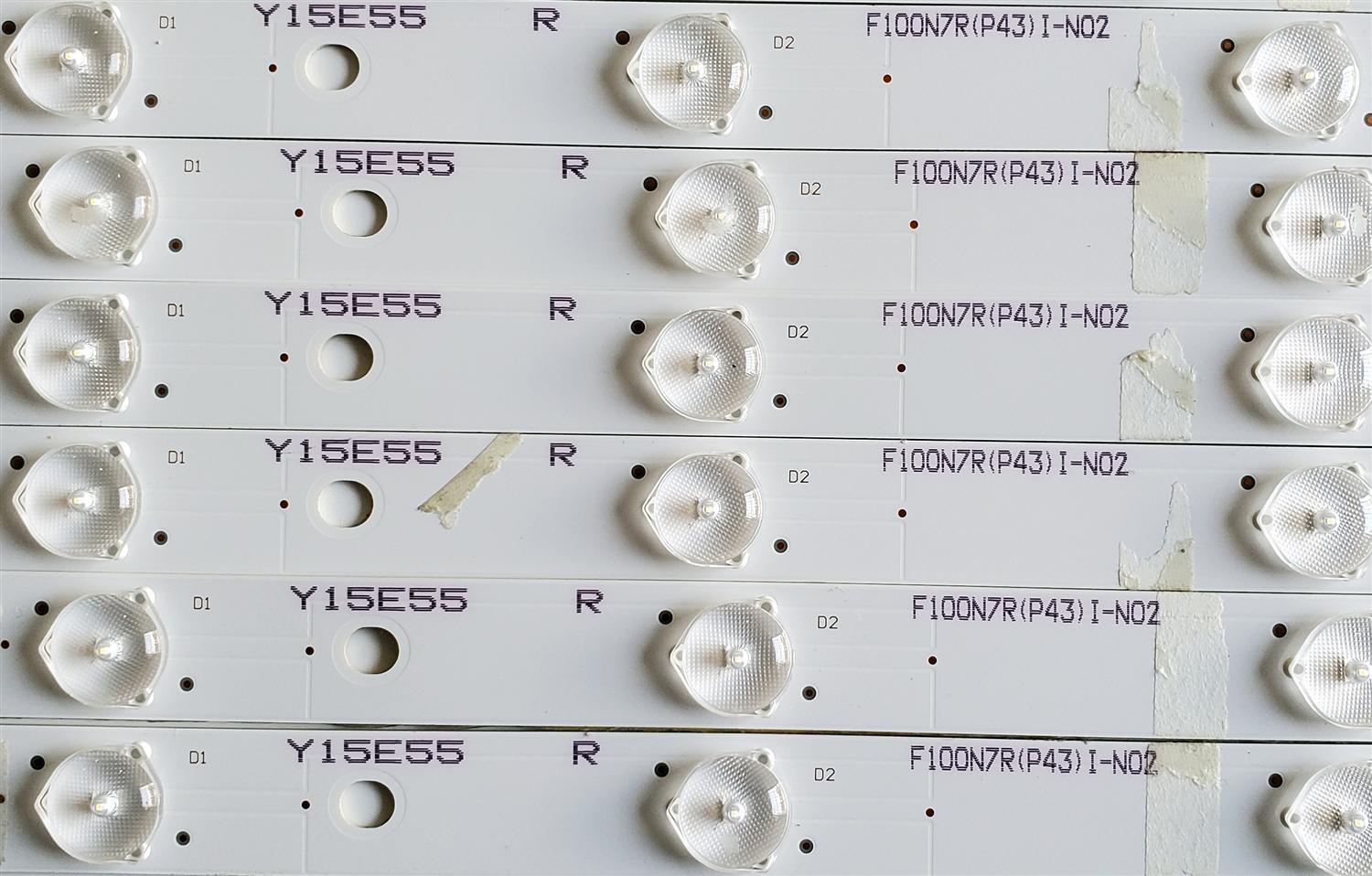 KIT DE LED'S PARA VIZIO ((12 PIEZAS)) / NUMERO DE PARTE IC-C-HWX55D498L / IC-C-HWX55D498R / HWX55D498 / E466169 / 05638005055132E / PANEL T550HVN08.1 / MODELO E55-C2 - Imagen 5