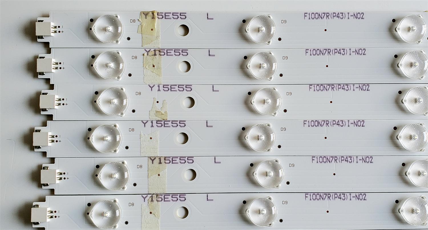 KIT DE LED'S PARA VIZIO ((12 PIEZAS)) / NUMERO DE PARTE IC-C-HWX55D498L / IC-C-HWX55D498R / HWX55D498 / E466169 / 05638005055132E / PANEL T550HVN08.1 / MODELO E55-C2 - Imagen 4