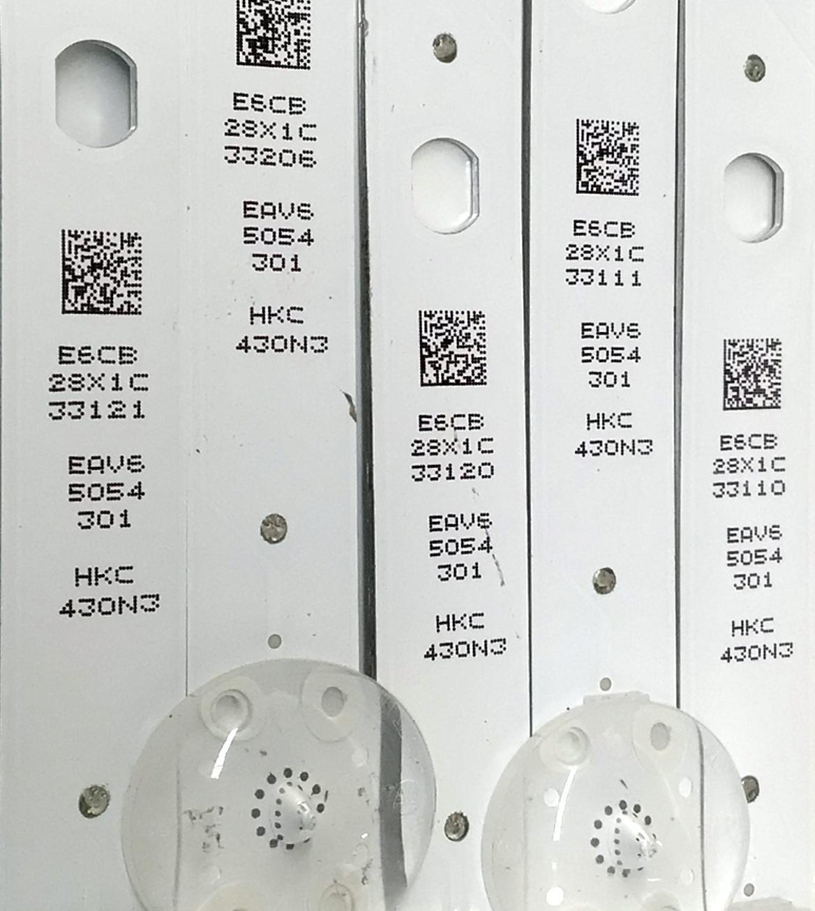 KIT DE LED'S PARA TV LG ((5 PIEZAS)) / NUMERO DE PARTE EAV65054301 / SSC_Y23 Slim Trident 43UR80_HKC_S / SSC_Y23 Slim Trident 43UR80_HKC_PTN0.6_REV00_220915 / 10373 25UM R603 1W / PANEL NC430TQG-VHKHA / DISPLAY PT430GT01-5 VER.1.0 / MODELO 43UR8000AUA  - Imagen 4