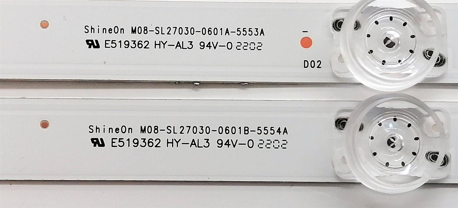 KIT DE LED'S PARA TV LG ((2 PIEZAS)) / NUMERO DE PARTE M08-SL27030-0601A-5553A / M08-SL27030-0601B-5554A / E519362 / 7700-627000-D020 / 7700-627000-D030 / DISPLAY LM270WF7 (SJ)(D4) / MODELO 27LQ625S-PU / 27LQ625S-PU.BUSLNRM - Imagen 4
