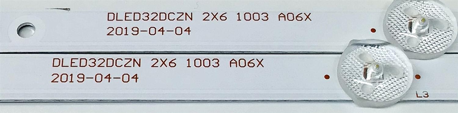 KIT DE LED'S PARA TV SCEPTRE ((2 PIEZAS)) / NUMERO DE PARTE DLED32DCZN / DLED32DCZN 2X6 1003 A06X / E493538 / 1.17.01.0000035-000 / PANEL PT320AT02-Z / DISPLAY PT320AT01-1 VER.1.9 / MODELO E32 KHTV53LA - Imagen 4
