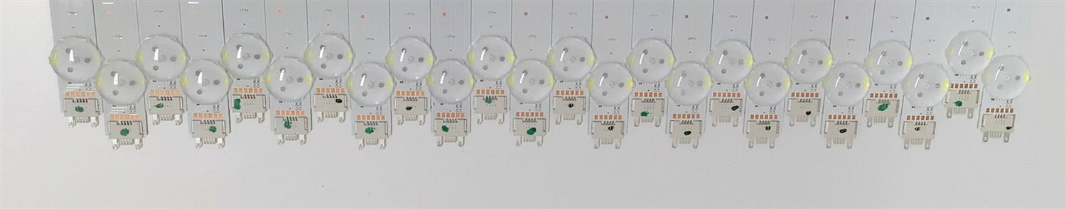 KIT DE LED'S PARA TV SAMSUNG ((24 PIEZAS)) / NUMERO DE PARTE 48089A / BN96-48089A / V9Q8-650SM0-R0 / E251781 / Q80-65S-12EA / PANEL CY-TR065FLLV9H / MODELO QN65Q80 / QN65Q80RAFXZA AA01 - Imagen 2