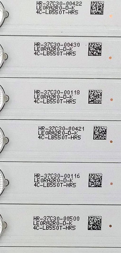 KIT DE LED'S PARA TV HITACHI ((10 PIEZAS)) / NUMERO DE PARTE 55HR332M06A5 V1 / 4C-LB550T-HR5 / 55U2200 / LE0RA2R0-D-K / E465853 / PANEL LVU550CSDX / MODELOS 55U2200 / 55R7 / 55D1620 - Imagen 3