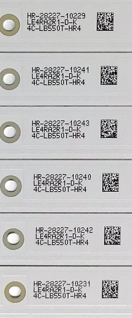 KIT DE LED'S PARA TV INSIGNIA / TOSHIBA / THOMSON ((8 PIEZAS)) / NUMERO DE PARTE 55HR332M05A3 V1 / 55D1600 / 4C-LB550T-HR4 / 55D1600 8*5 / LE4RA2R1-D-K / E257384 / PANEL ST5461B05-2 / MODELOS 55FB3103 / 55L510U18 / NS-55D421NA16 - Imagen 3