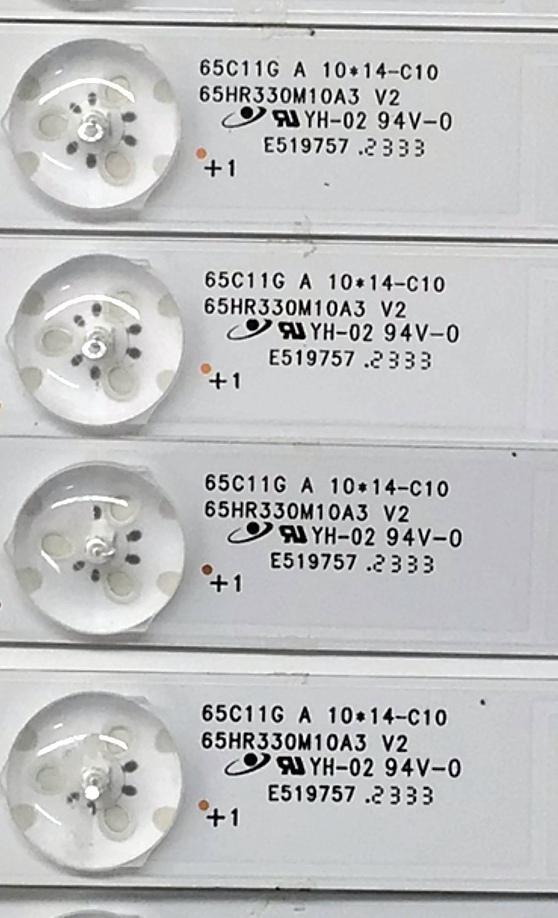 KIT DE LED'S PARA TV TCL QLED ((16 PIEZAS)) / NUMERO DE PARTE 65HR330M10A3 V2 / 65HR330M10B3 V2 / LP7B09BCB / B101-000955 / B101-000956 / 65C11G B 10*2-C04 / 65C11G A 10*14-C10 / PANEL LVU650NDJL CD9W28 V1 / DISPLAY ST6451D08-5 VER.2.1 / MODELO 65Q750G - Imagen 6