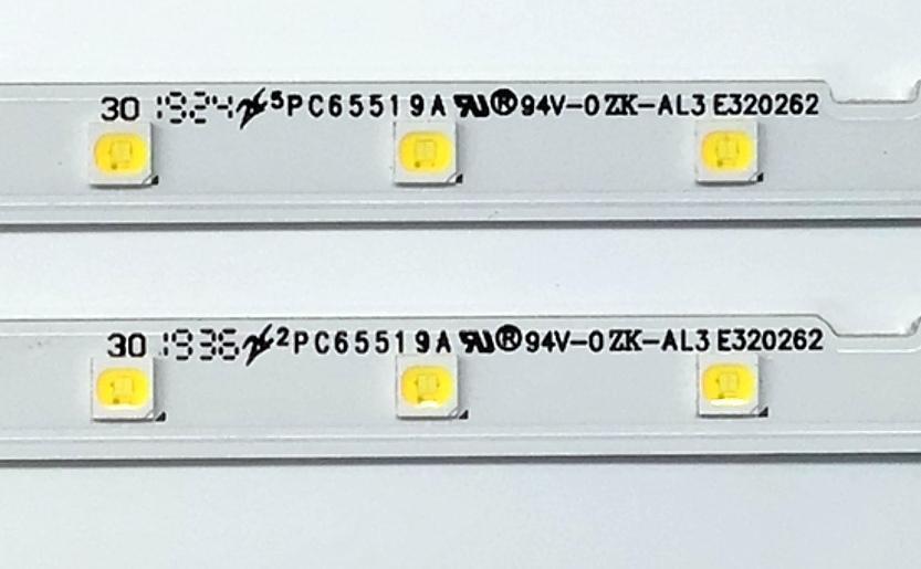 KIT DE LED'S PARA TV SAMSUNG ((2 PIEZAS)) / NUMERO DE PARTE BN96-45913A / STS550AU9 / NU7100_STS550AU9_40LEDS_3030F_2C_REV1.0_180226_BN96-45913A / 45913A / PC65519A / E320262 / PANEL CY-NN055HGLV6H / CY-CT055HGHV1H / MODELO UN55NU69 / UN55NU6900FXZA CA02 - Imagen 3