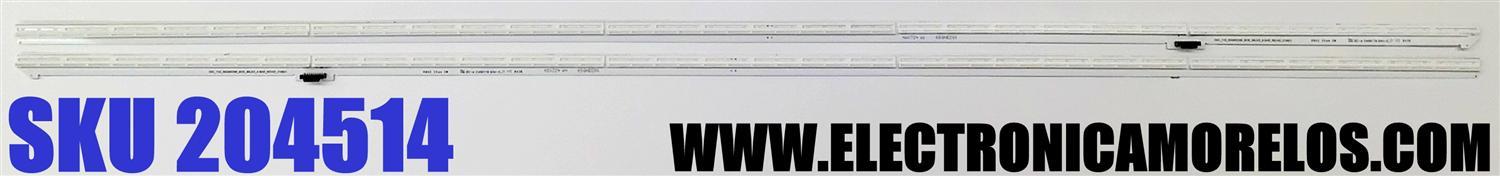 KIT DE LEDS ORIGINAL PARA TV LG 2 PIEZAS / NUMERO DE PARTE SSC_Y22_65QNED80 / SSC_Y22_65QNED80_BOE_90LED_A BAR_REV02_210821 / SSC_Y22_65QNED80_BOE_90LED_B BAR_REV02_210821 / PANEL NC650EQH-ABLH1 / DISPLAY HV650QUB-E9E / MODELO 65QNED80 / 65QNED80AQA