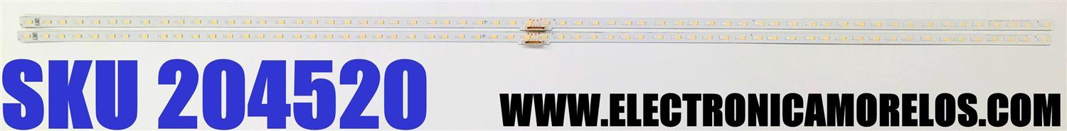 KIT DE LEDS ORIGINAL PARA TV SAMSUNG QLED 2 PIEZAS / NUMERO DE PARTE V0T6-650SM0-R0 / BN96-50385A / 50385A / PANEL CY-RT065FGLV2H / MODELOS QN65Q7DTAFXZA / QN65Q6DTAFXZA / QN65Q60TAFXZA / QN65Q60TBFXZA / QN65Q70TAFXZA / QN65LS03TAFXZA