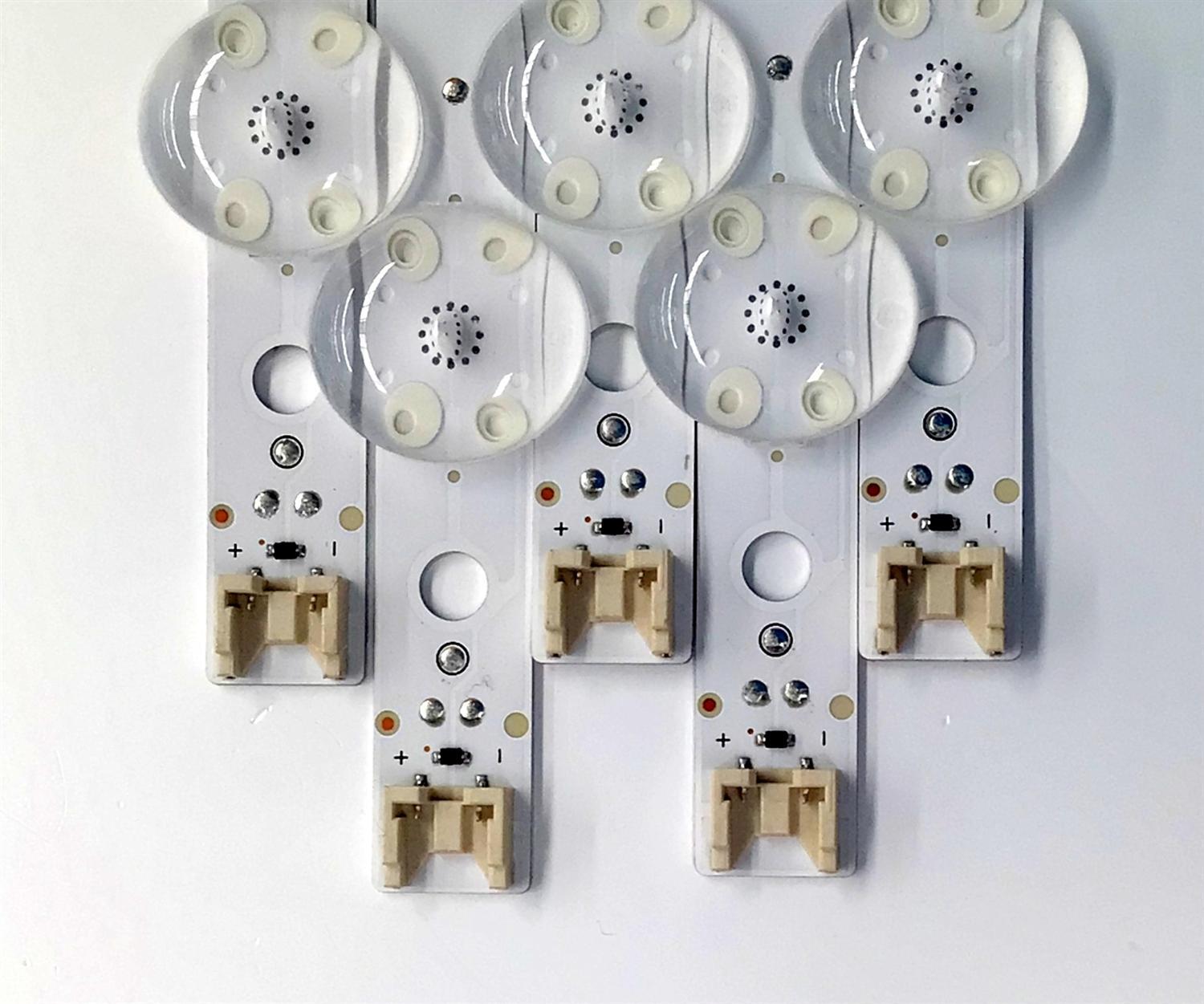 KIT DE LEDS ORIGINAL PARA TV LG 5 PIEZAS / NUMERO DE PARTE EAV65054401 / SSC_Y23 SLIM TRIDENT 43UR80_CSOT_S / SSC_Y23 SLIM TRIDENT 43UR80_CSOT_PTN0.6_REV00_220915 / E469119 / PANEL NC430TQG / DISPLAY ST4251D02-3 / MODELO 43UR7800PSB / 43UR7800PSB.BWMCLJM - Imagen 4