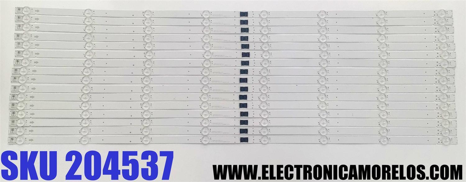 KIT DE LED'S PARA TV SONY BRAVIA ((16 PIEZAS)) / NUMERO DE PARTE LB8500H V0_03 / LB8500H  / 8500H00002 / N85R3D677 / 8534A / E469119 94V-0 CZ / PANEL YSDM085CCS11 / DISPLAY ST8461D02-2 VER.2.1 / MODELO KD-85X77CL / KD85X77CL