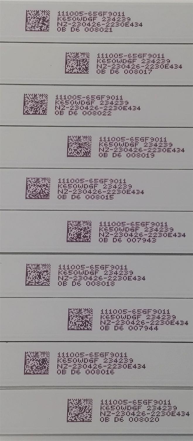 KIT DE LED'S PARA TV SHARP ((10 PIEZAS)) / NUMERO DE PARTE 4708-K65DGF-A7113N01 / K650WDG A7 / XRJ1060 SLC04708RA0 / E479275 / 111005-65FG9011 / K650WGF / PANEL K650WDGF / DISPLAY ST6451D06-3 VER.2.1 / MODELOS 4T-C65EL8UR / 100012587 ((65'' PULGADAS)) - Imagen 5