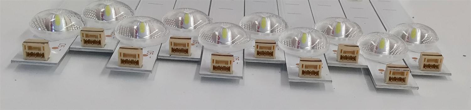 KIT DE LED'S PARA TV SHARP ((10 PIEZAS)) / NUMERO DE PARTE 4708-K65DGF-A7113N01 / K650WDG A7 / XRJ1060 SLC04708RA0 / E479275 / 111005-65FG9011 / K650WGF / PANEL K650WDGF / DISPLAY ST6451D06-3 VER.2.1 / MODELOS 4T-C65EL8UR / 100012587 ((65'' PULGADAS)) - Imagen 2