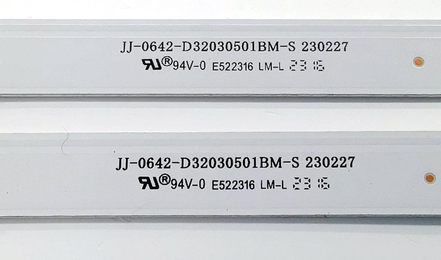KIT DE LED'S PARA TV DAEWOO ((2 PIEZAS)) / NUMERO DE PARTE JJ-0642-D32030501BM-S / 230227 / E522316 / BD00-132213-001G / M220F11W50H / 230506JB2 / PANEL G320LD1DXJ-17 / LC320DXJ-SHAC / LC320DXJ (SH)(AC) / MODELO DAW32H - Imagen 4