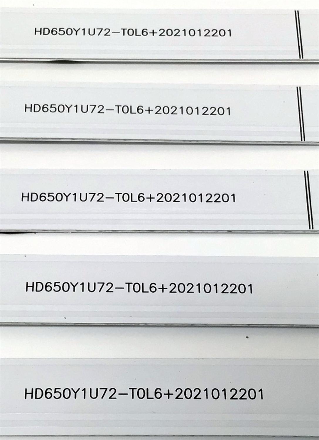 KIT DE LED'S PARA TV HISENSE ((10 PIEZAS)) / NUMERO DE PARTE JL.D65061330-0030S-M_V01 / JL.D65061330-003OS-M_V01 / 1258700 / HD650Y1U72-T0L6+2021012201 / HD650Y1U72-T0L6 / PANEL HD650Y1U72-T0L6 / DISPLAY HV650QUB-F70 / MODELOS 65A7GV / 65R7G5 - Imagen 3