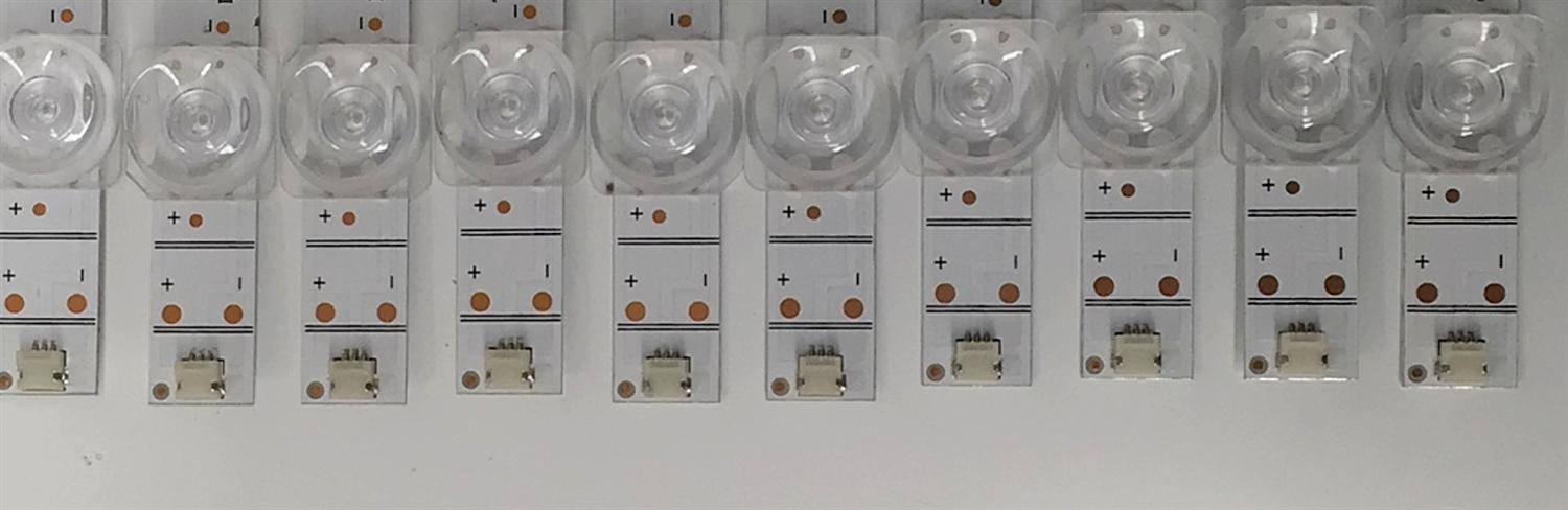 KIT DE LED'S PARA TV HISENSE ((10 PIEZAS)) / NUMERO DE PARTE JL.D65061330-0030S-M_V01 / JL.D65061330-003OS-M_V01 / 1258700 / HD650Y1U72-T0L6+2021012201 / HD650Y1U72-T0L6 / PANEL HD650Y1U72-T0L6 / DISPLAY HV650QUB-F70 / MODELOS 65A7GV / 65R7G5 - Imagen 2