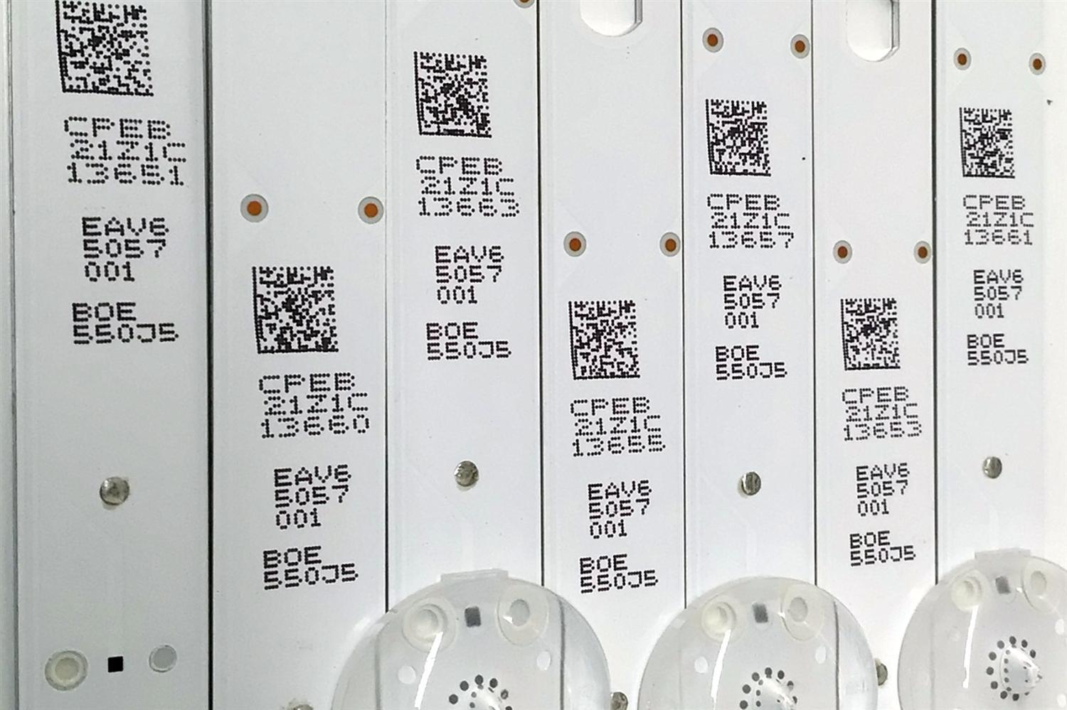 KIT DE LEDS ORIGINAL PARA TV LG 7 PIEZAS / NUMERO DE PARTE EAV65057001 / SSC_Y23 SLIM TRIDENT_55UR80/75_BOE_A_S / SSC_Y23 SLIM TRIDENT_55UR80/75_BOE_A_REV00_221010 / BOE 550J5 / PANEL NC550TQG / MODELOS 55UR7800PSB / 55UR8000AUA - Imagen 2
