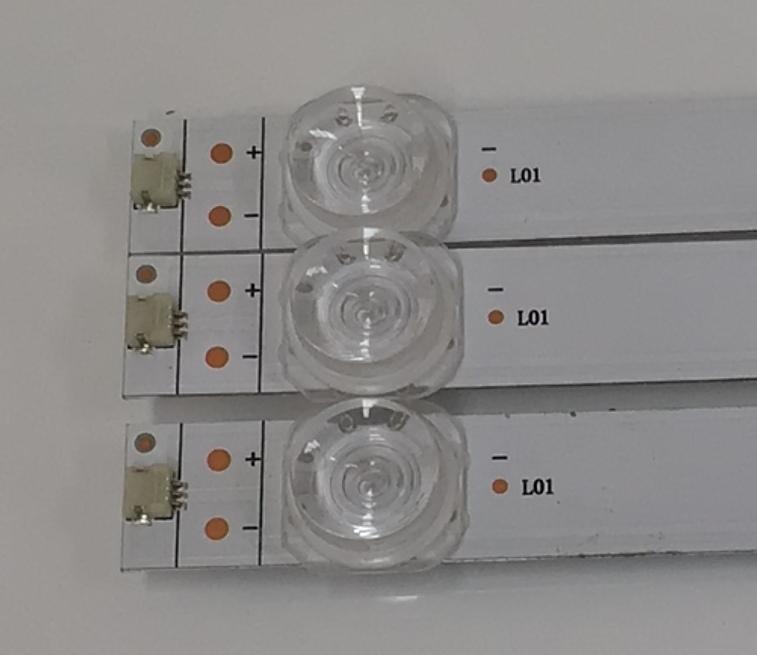 KIT DE LEDS ORIGINAL PARA TV HISENSE 3 PIEZAS / NUMERO DE PARTE JL.D430C1330-003AS-M_V01 / HD425Y1U51-T0L9K2+2021072201 / HD425Y1U51-T0L9K2 / 2021072201 / 2021072201 / 1269229500 / PANEL HD425Y1U71-T0LG / DISPLAY HV430QUB-F70 / MODELO 43A7K / 43QD65NF / 43QD6QV - Imagen 3
