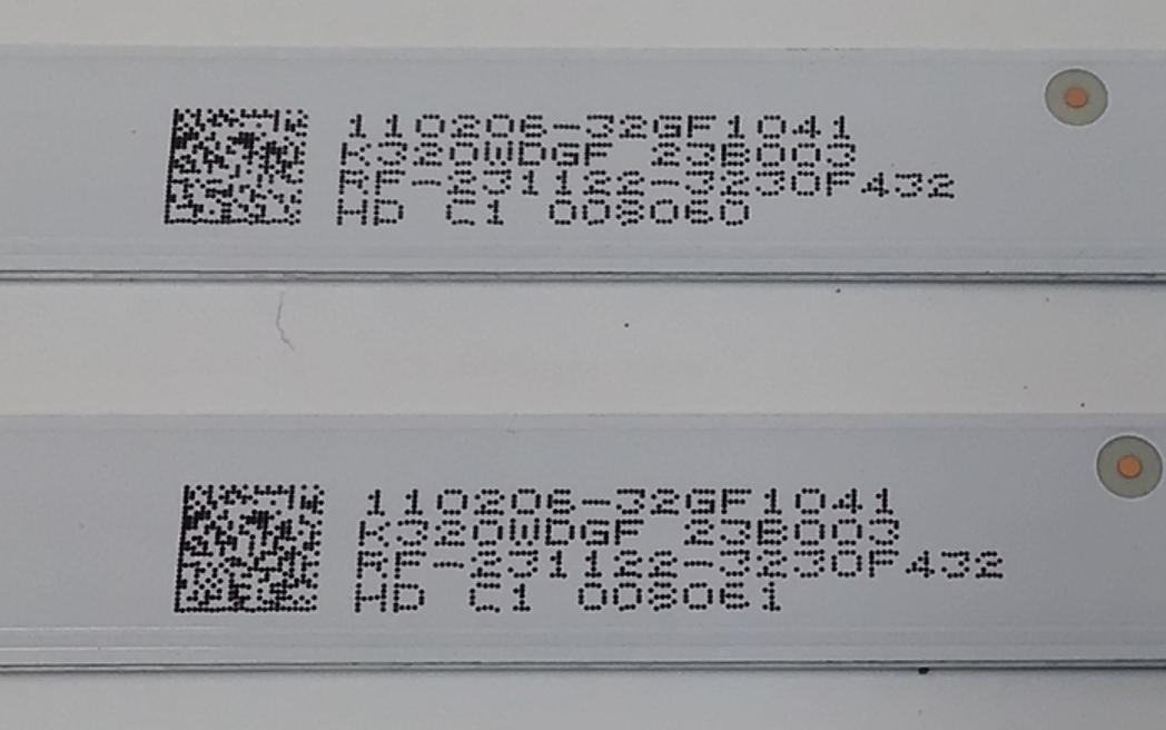 KIT DE LED'S PARA TV SHARP ((2 PIEZA)) / NUMERO DE PARTE 4708-K32DGF-A1113N11 / K320WDGF A1 / GZYH4708RA0 / 110206-32GF1041 / 23B003 / RF-231122-3230F432 / PANEL K320WDGF / DISPLAY CV320H2-F01 REV:03 / MODELO 2T-C32EF8URK - Imagen 4