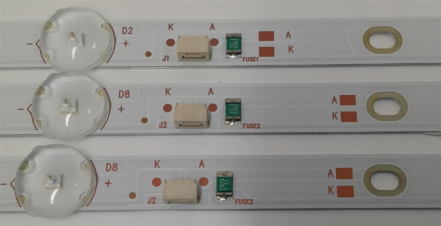 KIT LED'S PARA TV SAMSUNG ((3 PIEZAS)) / NUMERO DE PARTE 303GC320055E / GC32D06-ZC22AG-20E / GC320M82 / 70401-01173 / 2300006008 / 200603BC06 / DISPLAY HV320WHB-N5B / MODELO UN32M4500BF / UN32M4500BFXZA / UN32M4500BFXZA BZ01 - Imagen 2