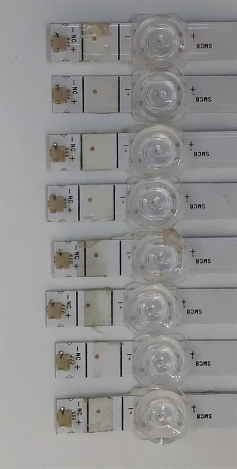 KIT DE LEDS PARA TV VIZIO ORIGINAL 8 PIEZAS / NUMERO DE PARTE HFSX75D08-ZC42AG-24CD / 303HX750051CD / B005P00107968A / GC750M26 / 70401-01867 / 240126AB03 / PANEL BOEI750WQ1 / DISPLAY HV750QUB-F91 / MODELOS V4K75M-0804 / V4K75S-0804 - Imagen 4