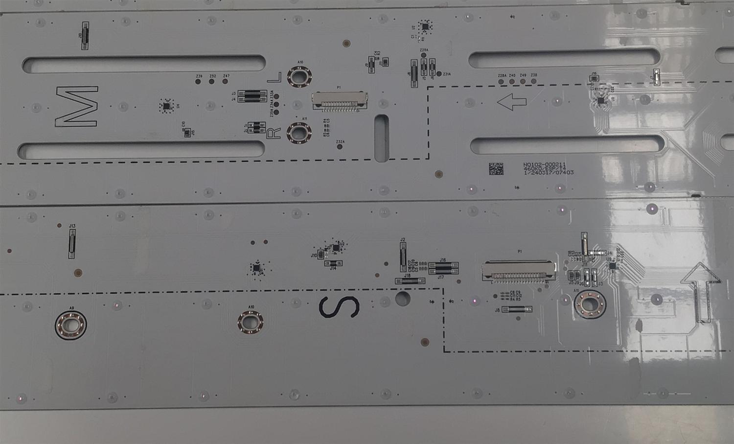 KIT DE LEDS PARA TV TCL ORIGINAL 14 PIEZAS / NUMERO DE PARTE 40-GFQ9KB / 40GFKA / 40-GFQ9KB-DLB1AG / 40-GFQ9KA-DLB1AG / G0104-000XXX / N0102-000211 / N0102-000252 / 460K0/ESP/T4 / 240317 / PANEL LVU650NDJL / DISPLAY ST6451D08-5 VER.2.1 / MODELO 65QM751G - Imagen 5