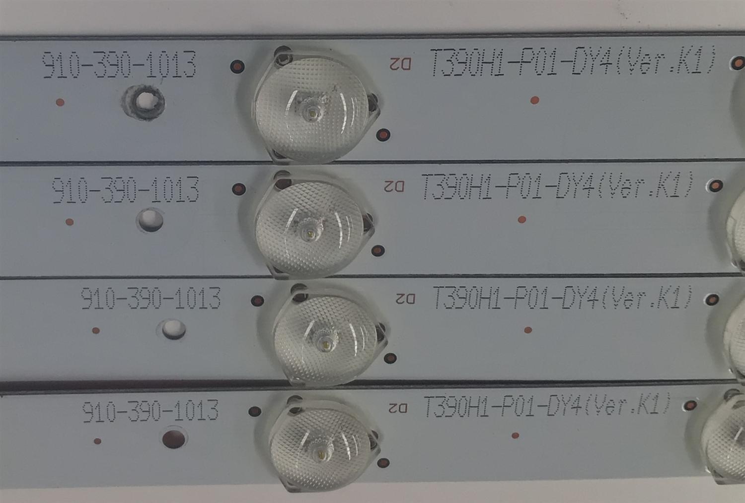 KIT DE LEDS PARA TV SEIKI ORIGINAL 4 PIEZAS / NUMERO DE PARTE IC-C-CNCF39D476  / 910-390-1013 / T390H1-P01-DY4 VER.K1 / T390H1-P01-DY4 (VER.K1) / PANEL T390H1-P01-DY4 / MODELO SE39UY04-1 - Imagen 4