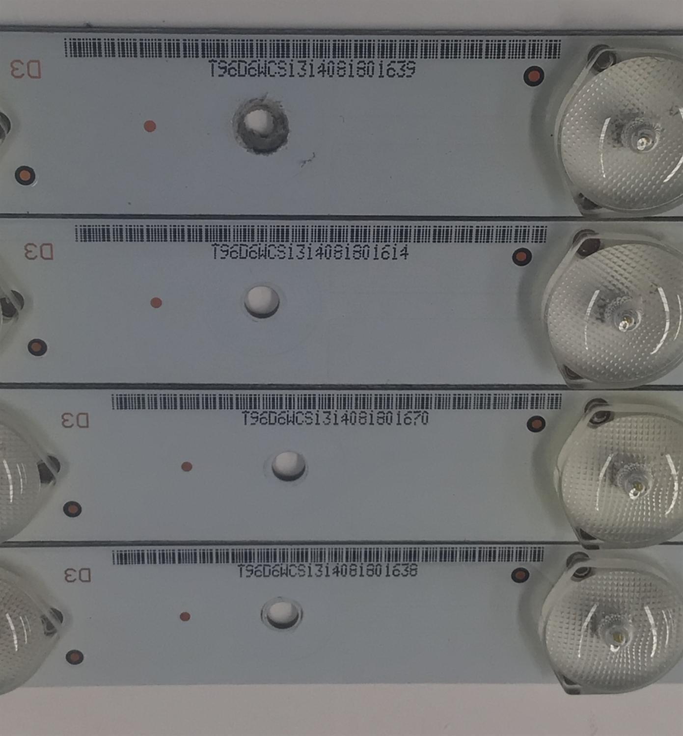 KIT DE LEDS PARA TV SEIKI ORIGINAL 4 PIEZAS / NUMERO DE PARTE IC-C-CNCF39D476  / 910-390-1013 / T390H1-P01-DY4 VER.K1 / T390H1-P01-DY4 (VER.K1) / PANEL T390H1-P01-DY4 / MODELO SE39UY04-1 - Imagen 3