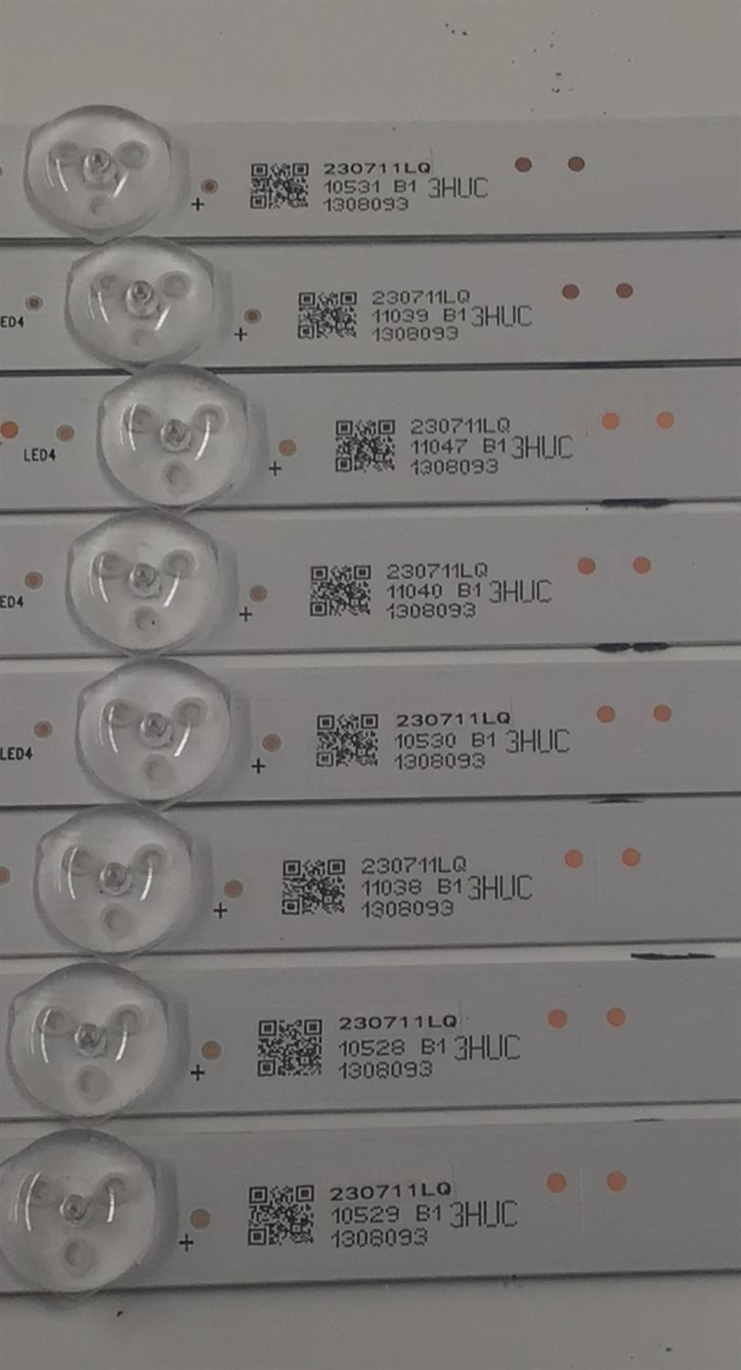KIT DE LEDS PARA TV ORIGINAL 8 PIEZAS / NUMERO DE PARTE HXLB22118 / HD550H3U61-T0L9K4+2023041701+LL-HXLB22118 / 230711LQ / 1308093 / 3HUC - Imagen 3