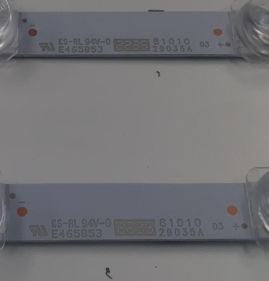 KIT DE LEDS PARA TV VIZIO ORIGINAL 2 PIEZAS / NUMERO DE PARTE LB5800K V0_00 / LB5800K V0 00 / 210BZ18D0B33MBR00L / E465853 / 3B586 000002R / MODELOS M585M-K01 / V585M-K01 - Imagen 2