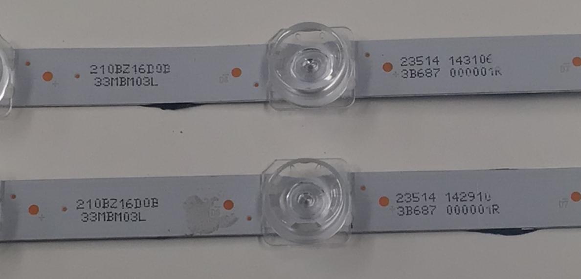 KIT DE LEDS ORIGINAL PARA TV VIZIO 2 PIEZAS / NUMERO DE PARTE LB55150 V0_00 / LB55150 / 210BZ16D0B / 210BZ16D0B33MBM03L / 33MBM03L / PANEL TPT550WR-D126.L REV:S22AN / DISPLAY ST5461D12-6 VER.2.2 / MODELOS V4K55M-0801 / V555M-K01 / V4K55C-0801 - Imagen 4