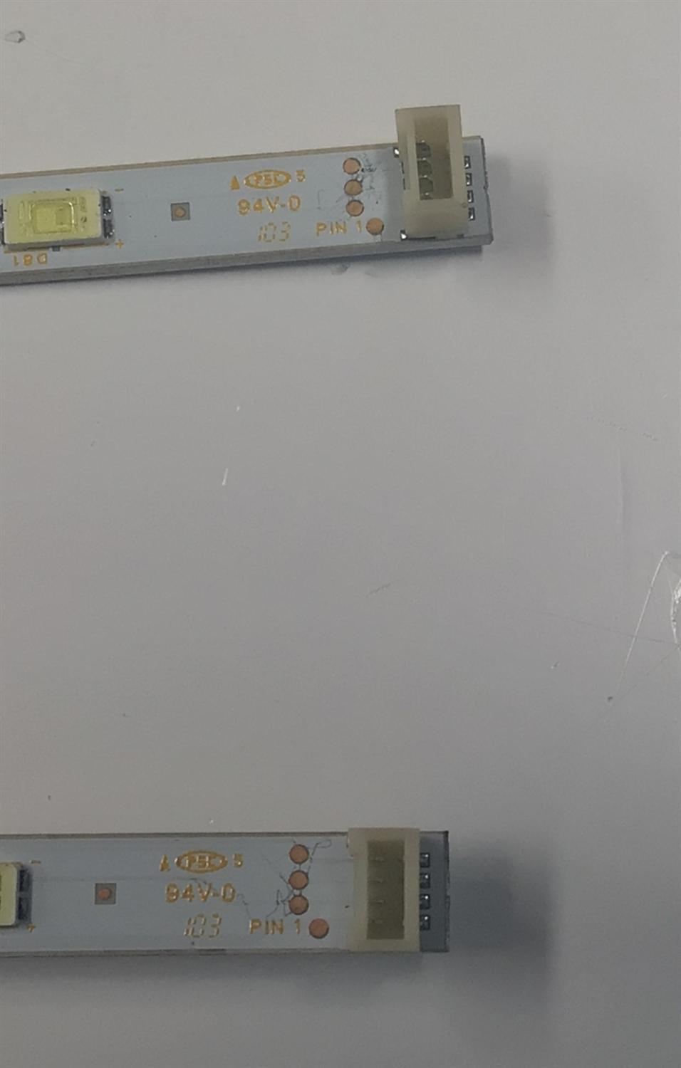 KIT DE LEDS PARA TV TOSHIBA ORIGINAL 2 PIEZAS / NUMERO DE PARTE TT-46T10001 / TT-46T10001-YY31B-X-W-11R / TT-46T10001-YY31B-X-W-11R-1547 / TT-46T10001-YY31B-X-W-11R-1565 / 73.46T10.001-0-SX1 / PANEL T460HF02.V1 / MODELO 46UL863 - Imagen 3