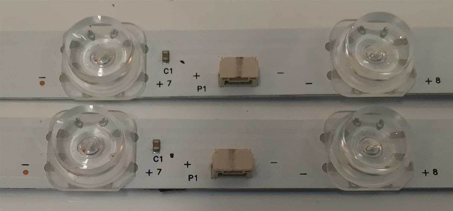 KIT DE LEDS PARA TV TCL ((2 PIEZAS)) / NUMERO DE PARTE 50HR330M13N01 / 50HR330M13N01 V0 / 50S12 / B0101-001058 / HR/01/230411 / LK7A08U2C / 02WPE / PANEL LVU500NDEL / DISPLAY ST4951D01-1 VER.2.2 / MODELO 50S470G - Imagen 2