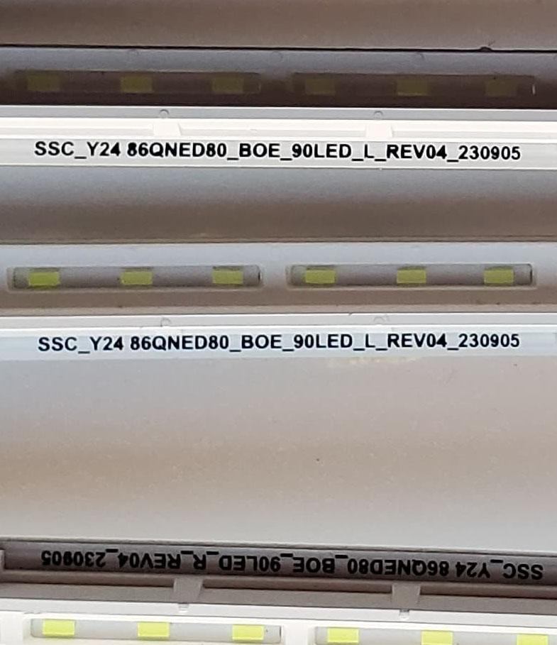 KIT DE LED´S PARA TV LG (4 PZ ) / NUMERO DE PARTE SSC_Y24 86QNED80_BOE_90LED_L_REV04_230905 / TT3824 A2D / SSC_Y24 86QNED80_BOE_90LED_R_REV04_230905 / PANEL NC860EQE-VBNH1 / DISPLAY HF860QUB-F2D / MODELO 86QNED80TUC. BUSFLKR - Imagen 3